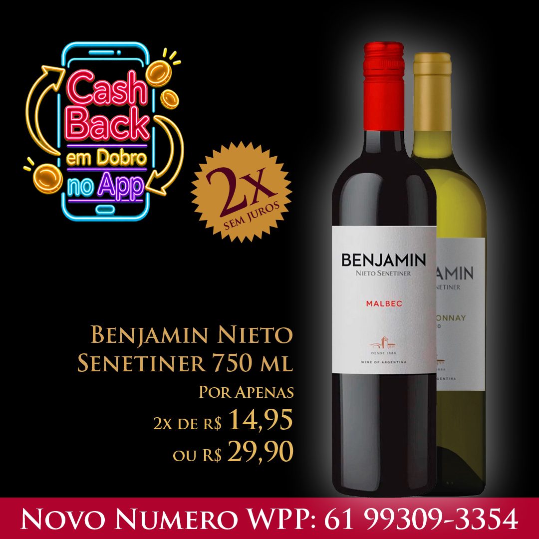 Benjamim Nieto 750 ml R$ 29,90