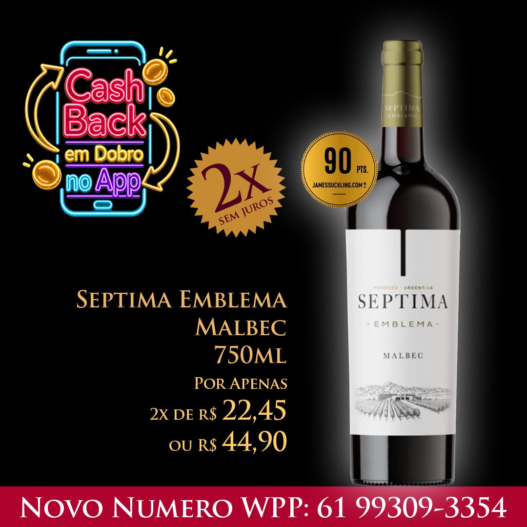 Septima Emblema Malbec 750 ml R$ 44,90