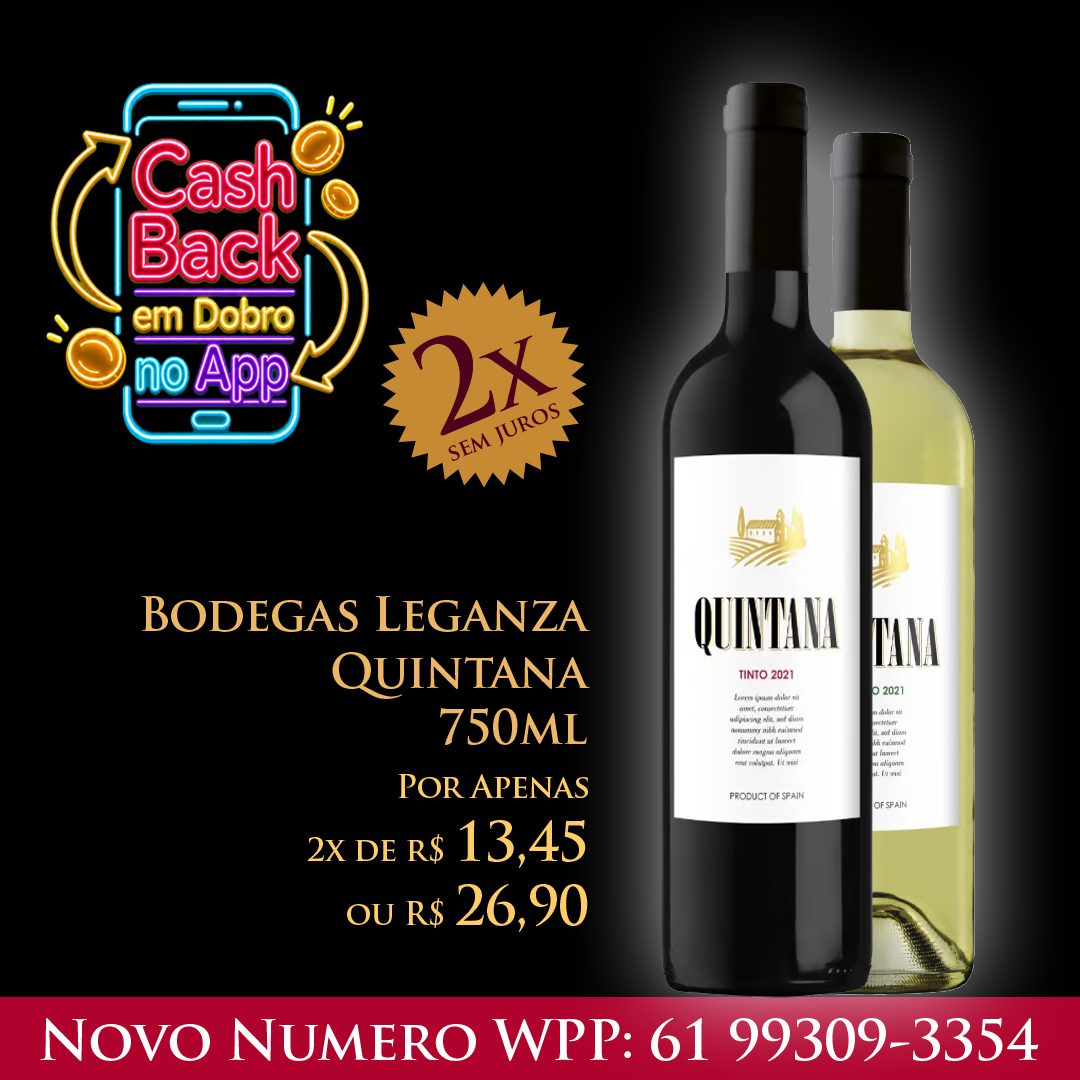 Bodegas Leganza Quintana 750 ml R$ 26,90
