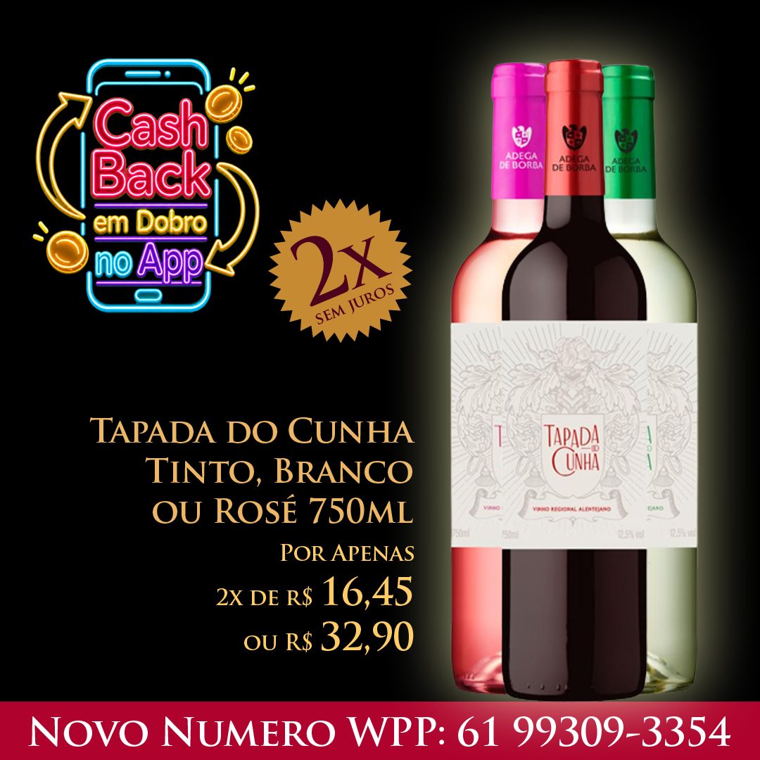Tapada do Cunha 750 ml R$ 32,90