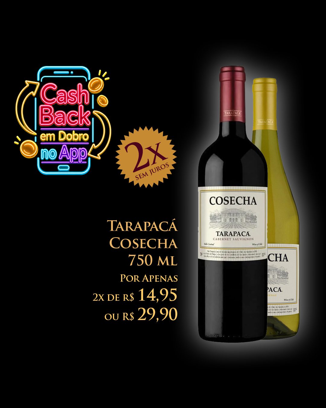 Tarapaca Cosecha 750 ml R$ 29,90